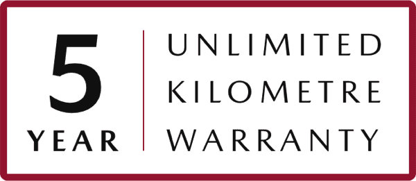 5 Year Unlimited Kilometre Warranty